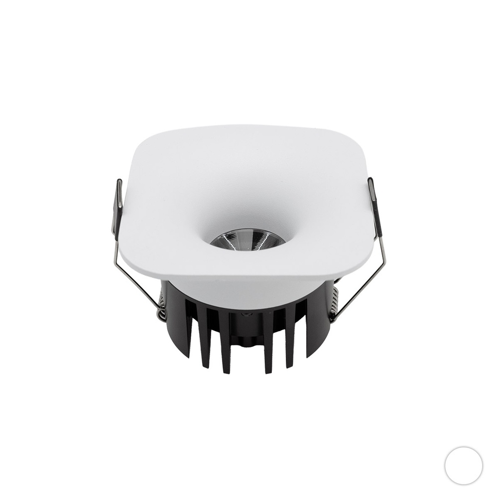 쎈룩스 1구 사각 델링 68mm(3인치) 일체형 DC 12W